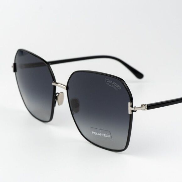 Tom Ford Women Sunglasses Black Smoke Gradient Polarized CLAUDIA-02 FT0839 01D main image 12